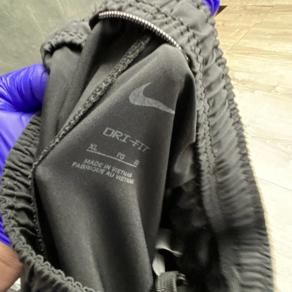 Nike Pants Dri-FIT‎ DD8428-010 Kids XL Black Polyester Spandex Training Joggers